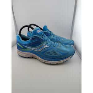 Saucony Guide Women's Size 8.5 Blue Sneakers Running Shoes Silver